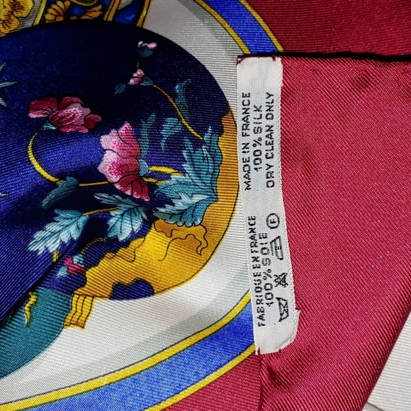 Vintage Hermes Perfume Bottle silk scarf - Picture 3 of 9